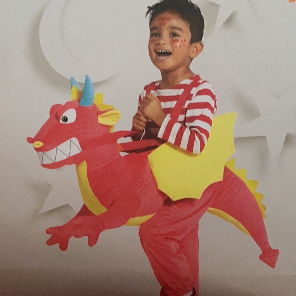Toddler Dragon Costume Halloween One Size Fits Most NWT